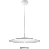 FABAS LUCE Yuko LED-Pendelleuchte 40 W 3200 lm 3000 K dimmbar, Metall- und Methacrylat-Gestell, Weiß - Yuko