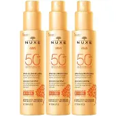 Nuxe Sun Sonnenspray Gesicht & Körper LSF 50 x3 3x150 ml Creme