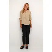 Kaffe Langarm-Bluse Regular fit Chinchilla beige