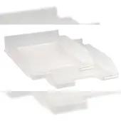 Exacompta 11323SD 2er Pack Briefablage COMBO MIDI, Office - Kristall