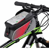 Midgard Multifunktions-Fahrrad-Rahmentasche wasserabweisend Smartphone-Halterung, Handy-Tasche für Fahrrad