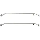Baumarktplus 2x Alu-Bügel XL verstellbar 1320 - 2100mm für Anhänger Flach-Planen Planenstütze
