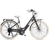 Via Veneto E-Bike Victoria Lady 28” 7V Schwarz „Kaffee-Pulver“ (matt)