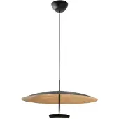 FABAS LUCE Yuko LED-Pendelleuchte 40 W 3200 lm 3000 K dimmbar, Metall- und Methacrylat-Gestell, Blattgold/Blattschwarz - Yuko