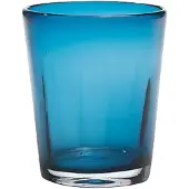 Zafferano 6er-Set Trinkgläser, Serie Bei, Mitternachtsblau, mundgeblasenes, durchgefärbtes Glas, handgefertigtes Flying-Design