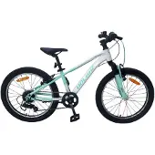 Volare Boost Kinderfahrrad - 24 Zoll - 21 Gänge - Weiss/Mintgrün
