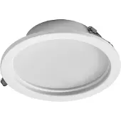 Osram Essential LED Einbaustrahler IP44 Dim 160mm 18W Metall, 3er Set Badezimmer Downlight, warmweiß 3000K Stahl
