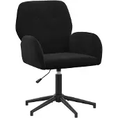 vidaXL Drehstuhl 54 x 55 x 90 cm Schwarz Samt