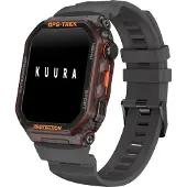 Kuura Smartuhr CS Grau, 45x53x13,5 mm, Bluetooth-Anrufe, GPS, IP67 wasserdicht