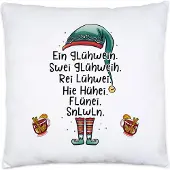 Hey!Print Glühwein Kissen Alkohol Betrunken Adventmarkt Weihnachtsmarkt Weihnachtsstimmung Weihnachten Advent