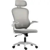 HOMCOM Bürostuhl Ergonomischer Schreibtischstuhl mit Hochklappbaren Armlehnen