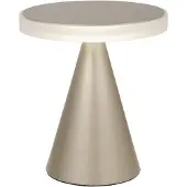 FABAS LUCE Neutra LED-Tischleuchte, 12 W, 1260 lm, 3000 K, Metall- und Methacrylatgehäuse, mattgoldene Farbe, Schutzart IP20 - Designer-Innenbeleuchtung
