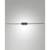 FABAS LUCE Nala LED-Wandleuchte, 20 W, 2460 lm, Schutzart IP44, 3000 K warmweiß, Gehäuse aus Metall und Methacrylat, Farbe: Schwarz, modernes Design, 109,5 cm