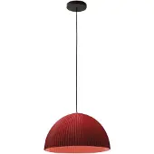 FABAS LUCE Carola Pendelleuchte Ø360mm E27 10W, Metall & Bio-Kunststoff, Farbe Bordeaux, IP20, Schutzklasse 1, exklusives Design für Wohnräume von Carola