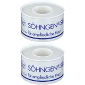 Söhngen Silk 2,50 cmx5 m Heftpflaster 2x 2x1 St Pflaster