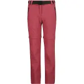 CMP Mädchen Zip Off Stretch Hose mit Gürtel und Dry Function pink 164