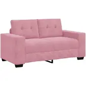 vidaXL Zweisitzer-Sofa Rosa 160 cm Samt