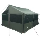 vidaXL Familienzelt Armeegrün 600 x 402 x 268 cm Polyester und Stahl