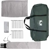 vidaXL Tipi Zelt mit Dach Armeegrün 18-Personen Polyester und Stahl