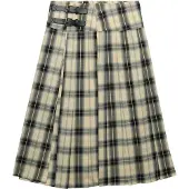 Superdry Check Pleated Midi Rock