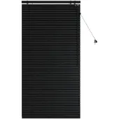 vidaXL Venezianische Jalousie Schwarz 85 x 160 cm 35 mm