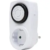 Kopp Tageszeitschaltuhr Mini, mechanisch, erhöhter Berührungssschutz, max. 3.680W, Farbe: weiss