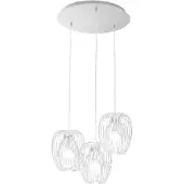 FABAS LUCE Camp Pendelleuchte aus weißem Metall, Ø 500 mm, modernes Design und elegante Struktur für die Innenbeleuchtung, Schutzklasse 1 IP20