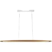 FABAS LUCE Ribot Pendelleuchte aus Metall und Eichenholz, 26 W 3000 K LED, 2945 lm Lichtstrom, modernes und elegantes Design für den Innenbereich, Schutzart IP20