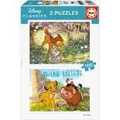 Disney Educa Classic Puzzle 2x100 Teile