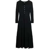 Superdry Henley Langarm-midikleid