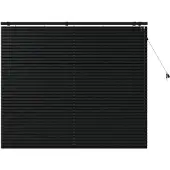 vidaXL Venezianische Jalousie Schwarz 145 x 130 cm 35 mm