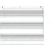 vidaXL Venezianische Jalousie Weiß 160 x 130 cm 35 mm