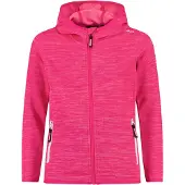 CMP Kinder Outdoor Sweat Jacke aus Knit Tech mit Kapuze pink 152