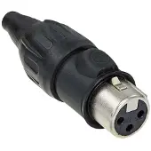 Neutrik NC3FX XLR-stik Tilslutning, lige Poltal: 3 Sølv 1 stk