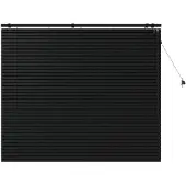 vidaXL Venezianische Jalousie Schwarz 135 x 130 cm 35 mm