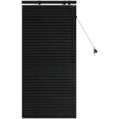 vidaXL Venezianische Jalousie Schwarz 65 x 130 cm 35 mm