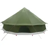 vidaXL Tipi Zelt Olive Grün 600 x 600 x 350 cm Polyester und Stahl