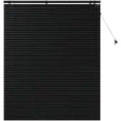 vidaXL Venezianische Jalousie Schwarz 130 x 160 cm 35 mm