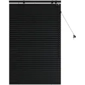vidaXL Venezianische Jalousie Schwarz 75 x 130 cm 35 mm