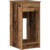 vidaXL Computerschrank mit Schublade Altholz-Optik 35x45x77 cm