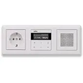 Gira Radio IP 232003 Internetradio Set, WLAN, Bluetooth, Unterputz-Radio, reinweiß glänzend