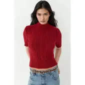Hiccups for Kids Kurze Ärmel Halb Stehkragen Haarglanz Strickpullover