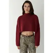 Hiccups for Kids Hochgeschlossener Crop-Pullover