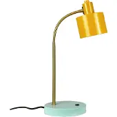 Dyberg Larsen Schreibtischlampe Ocean Flex, gelb / orange, für Wohn- / Esszimmer, Metall, Skandinavisch, Tischlampe