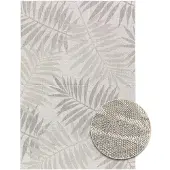 Primaflor In- und Outdoorteppich RENEW - Leaves - 160x230cm - Vintage Muster Außenteppich ideal als Terrassenteppich & Balkonteppich