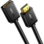 UGREEN 10140, 0,5 m, HDMI Typ A (Standard), HDMI Typ A (Standard), 3D, 10,2 Gbit/s, Schwarz