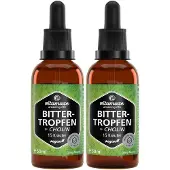 Vitamaze Bitter-Tropfen 15 Kräuter+Cholin ohne Alkohol 2x 2x50 ml Tropfen