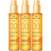 Nuxe Sun Sonnenöl Gesicht & Körper LSF 30 x3 3x150 ml Öl