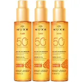 Nuxe Sun Sonnenöl Gesicht & Körper LSF 50 x3 3x150 ml Öl