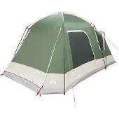 vidaXL Hütten-Zelt mit Dach Grün 8-Personen Polyester und Stahl